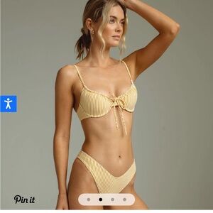 Montce Canary Stripe Lucy Bikini Top